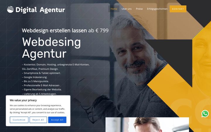 Screenshot of digitalagenturpro.com