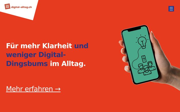 Screenshot of digitalalltag.ch