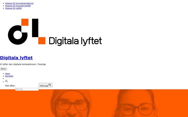 Screenshot di digitalalyftet.se