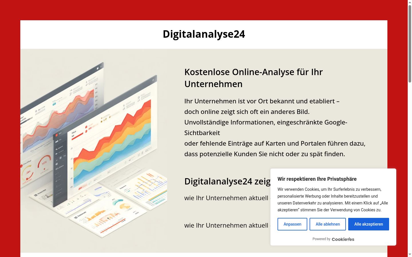 Sutikimo reklamjuostės, rodytos prieš bet kokią sąveiką, ekrano kopija