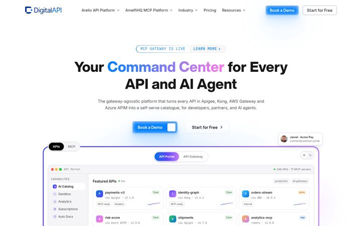 Captură de ecran a digitalapi.ai