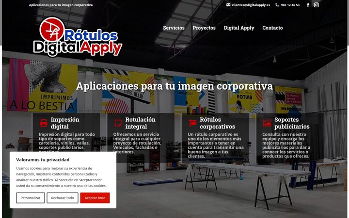 Ekraanipilt saidist digitalapply.es