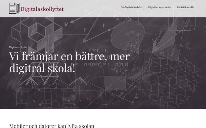 Screenshot di digitalaskollyftet.se