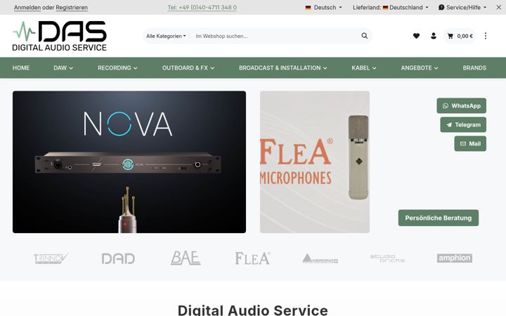 Képernyőkép: digitalaudioservice.nl