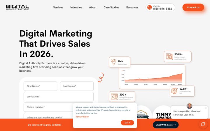 Screenshot of digitalauthority.me