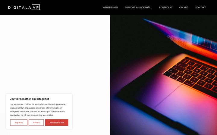 Screenshot di digitalavp.se