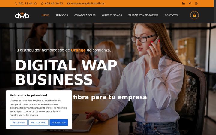 Screenshot of digitalb4b.com