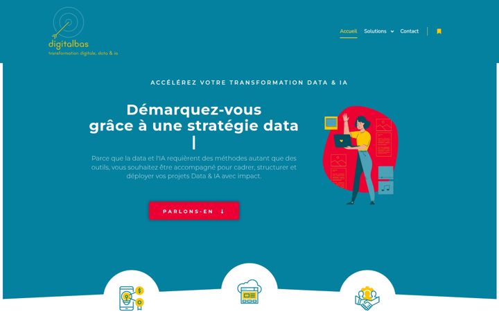 Captură de ecran a digitalbas.fr