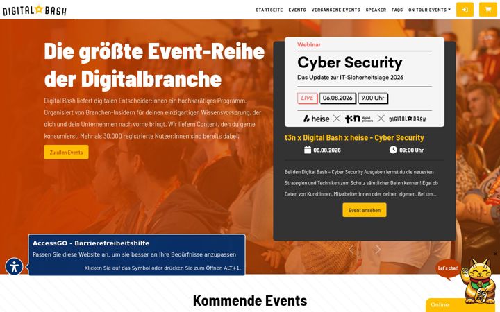 Екранна снимка на digitalbash.de