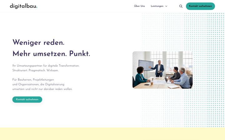 Screenshot of digitalbau.ch