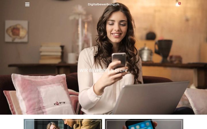 Screenshot of digitalbewerbung.ch