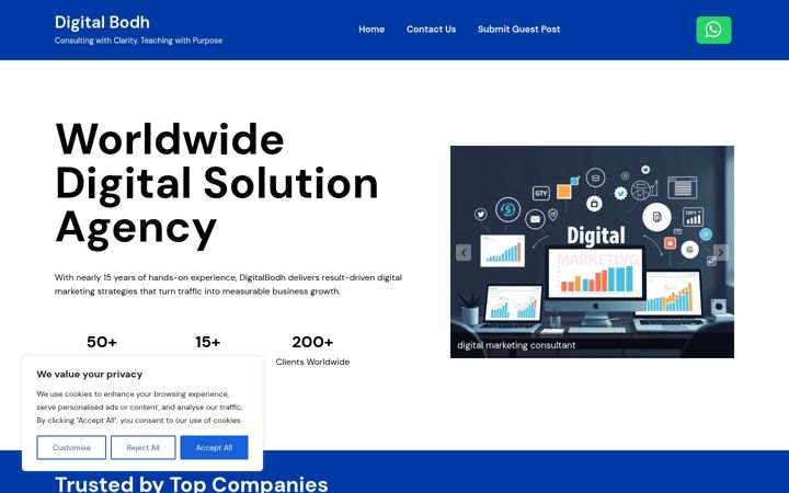 Screenshot of digitalbodh.com