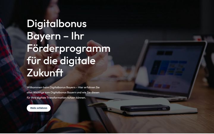 Screenshot of digitalbonus-bayern.com