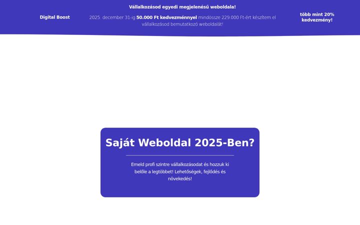 Posnetek zaslona digitalboost.hu