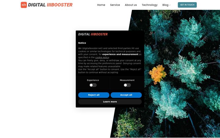Screenshot of digitalbooster.cloud