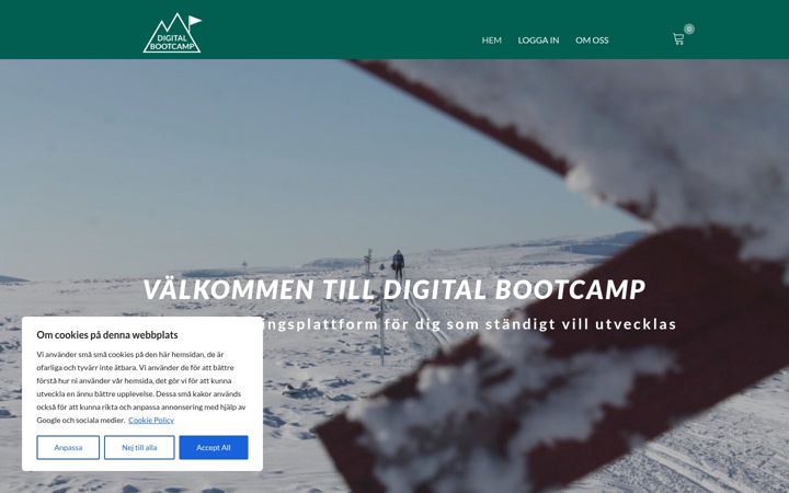 Screenshot di digitalbootcamp.se