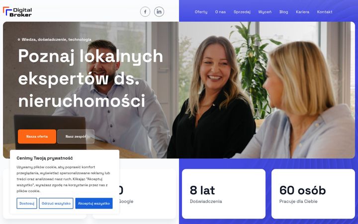 Snimka zaslona za digitalbroker.pl