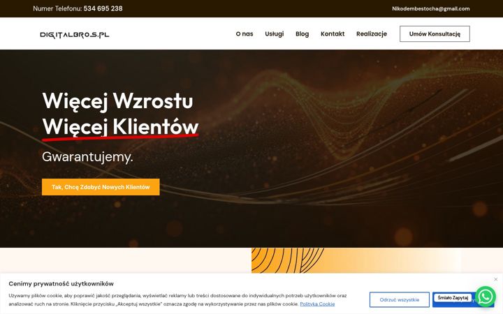 Snimka zaslona za digitalbros.pl
