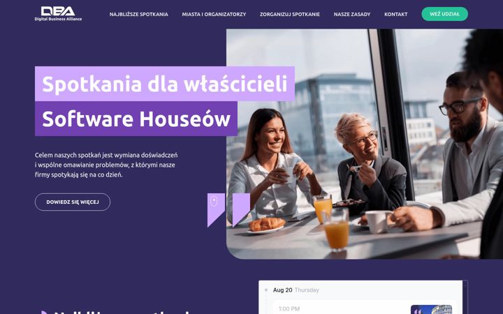 Snimka zaslona za digitalbusinessalliance.pl