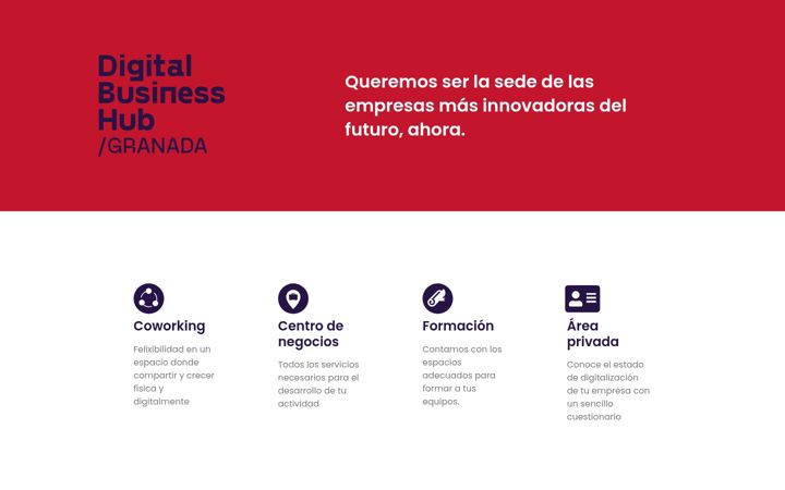 Ekraanipilt saidist digitalbusinesshub.es