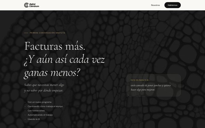Screenshot of digitalcambium.com