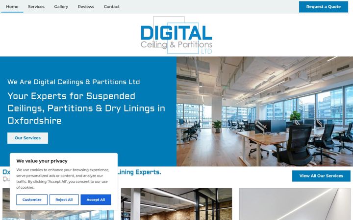 Zrzut ekranu digitalceilingsandpartitionsltd.co.uk