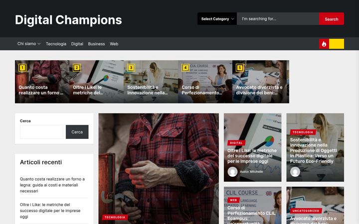 Skärmbild av digitalchampions.it