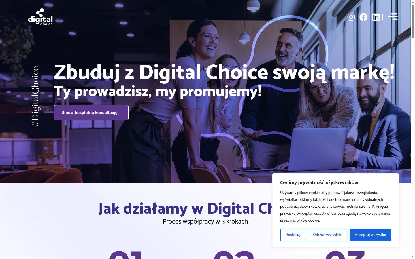 Screenshot tal-banner tal-kunsens muri qabel kwalunkwe interazzjoni