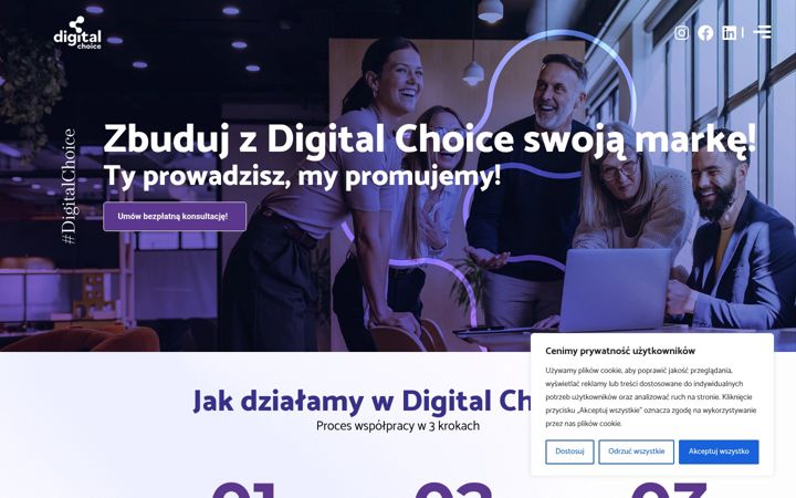 Snimka zaslona za digitalchoice.pl