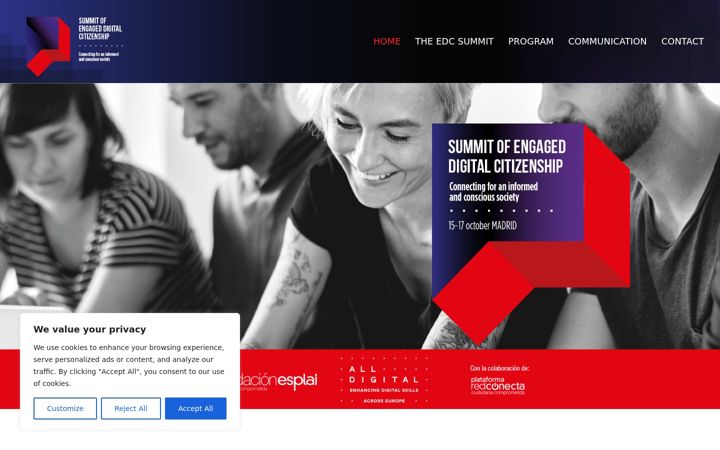 Screenshot of digitalcitizenshipsummit.org