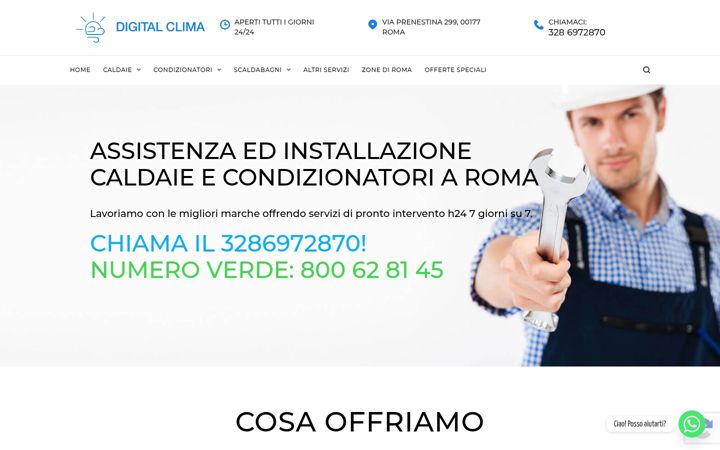 Screenshot of digitalclimaroma.it