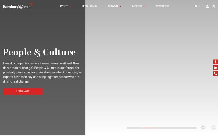 Screenshot of digitalcluster.hamburg