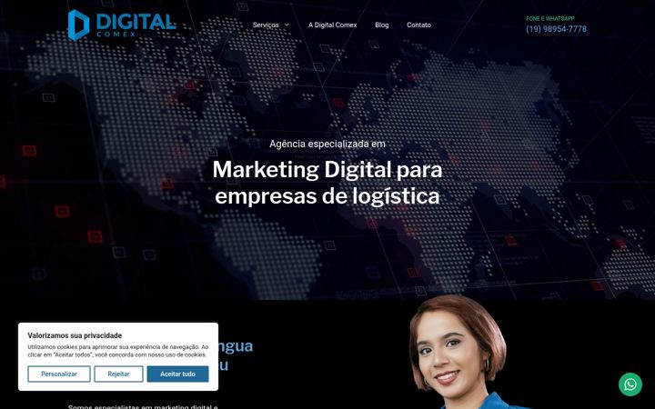 Captura de pantalla de digitalcomex.com.br