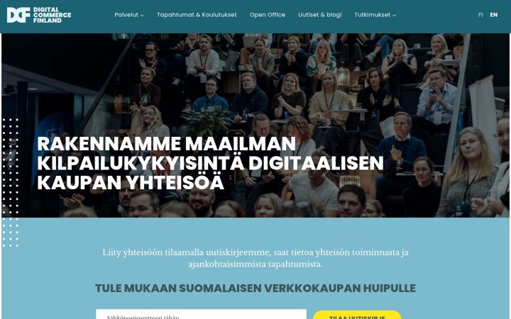 Screenshot di digitalcommerce.fi