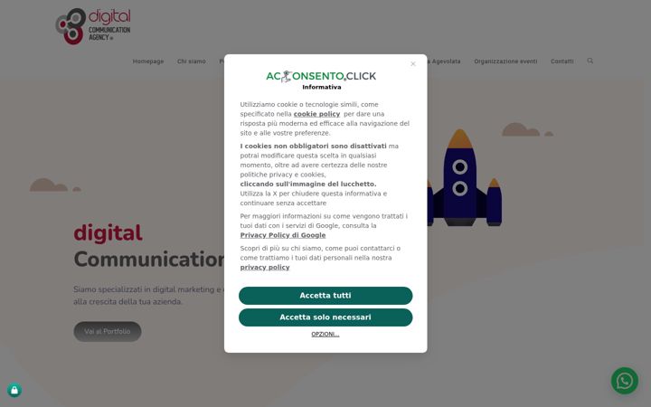 Screenshot of digitalcommunicationagency.it
