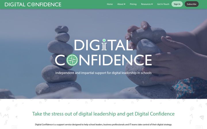 Screenshot of digitalconfidence.education