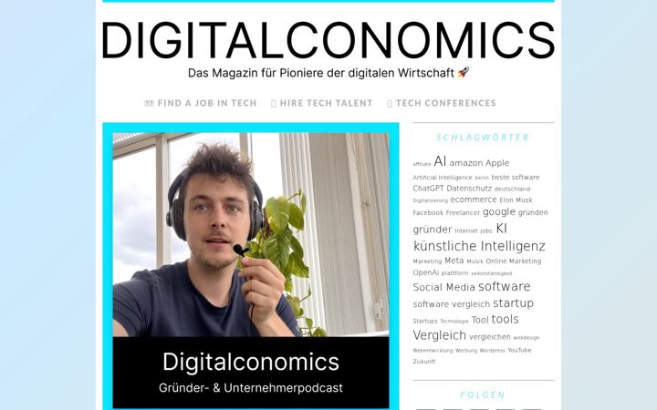 Screenshot of digitalconomics.de