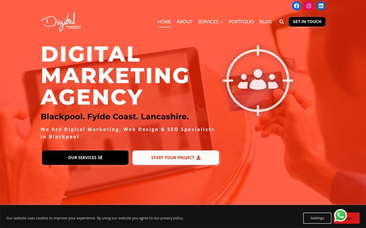 Zrzut ekranu digitalconsultancylancashire.co.uk