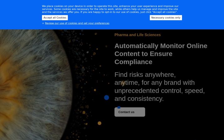 Screenshot of digitalcontrolroom.com