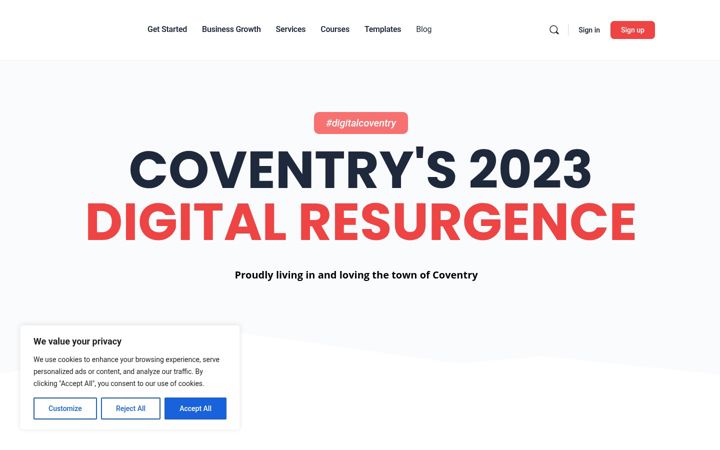 Captură de ecran a digitalcoventry.org