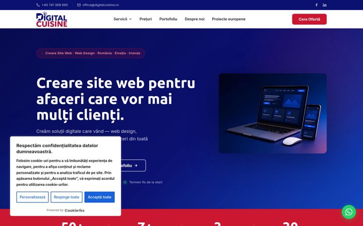 Skärmbild av digitalcuisine.ro