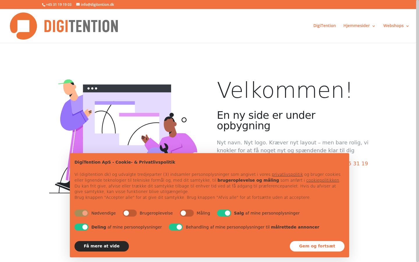 Screenshot tal-banner tal-kunsens muri qabel kwalunkwe interazzjoni