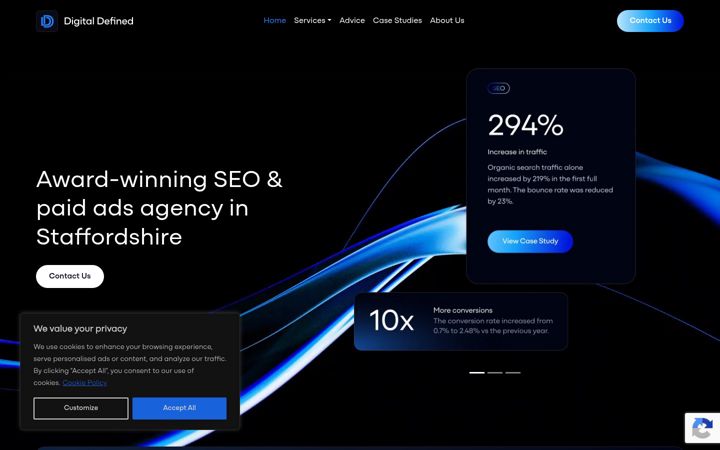Zrzut ekranu digitaldefined.co.uk
