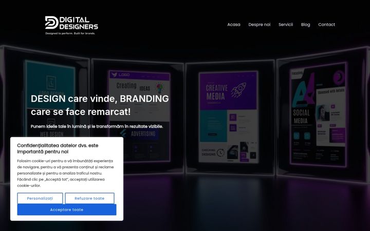Skärmbild av digitaldesigners.ro