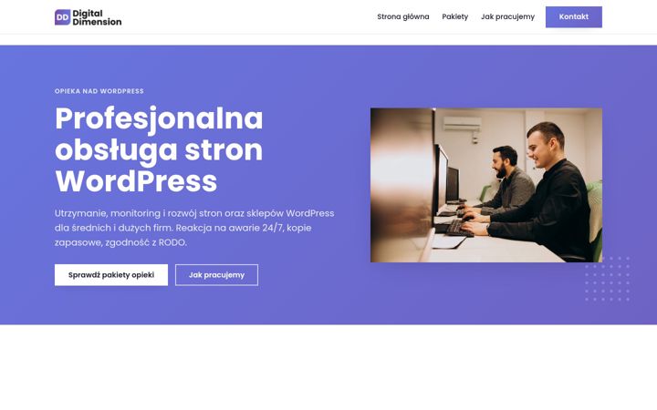 Snimka zaslona za digitaldimension.pl