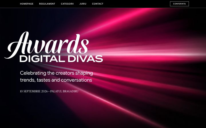 Skärmbild av digitaldivasawards.ro