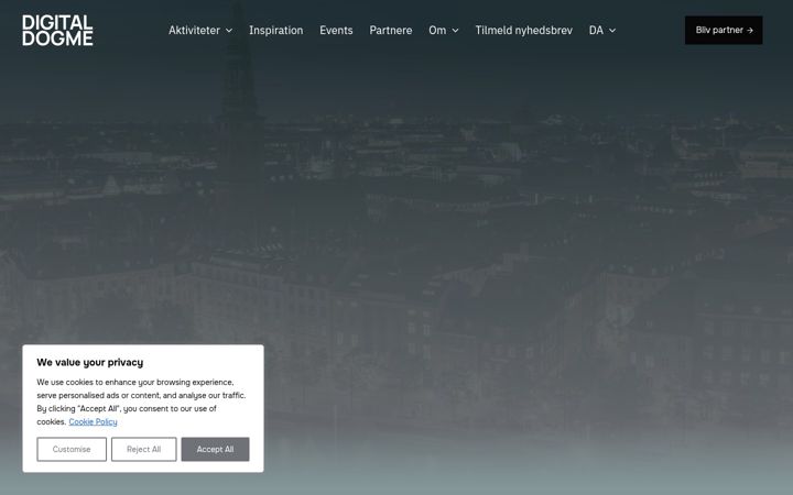 Screenshot of digitaldogme.dk