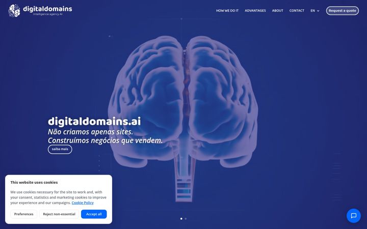 Captură de ecran a digitaldomains.ai
