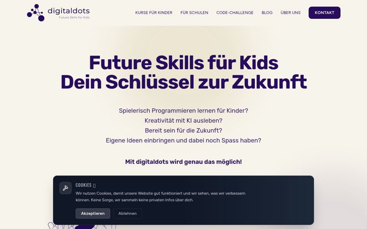 Screenshot of digitaldots.ch