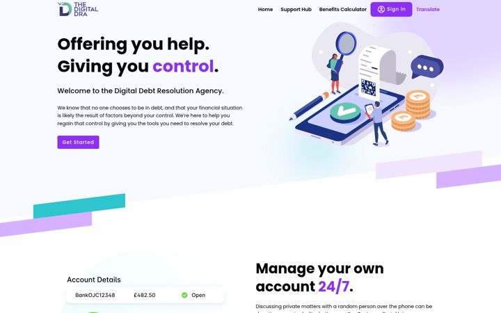 Screenshot of digitaldra.uk